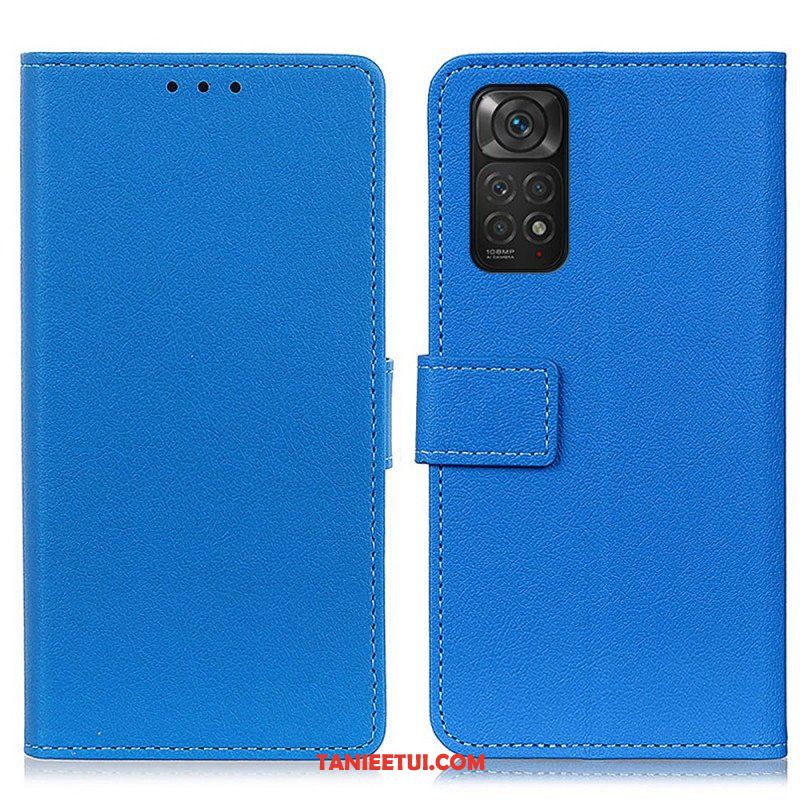 Etui Folio do Xiaomi Redmi Note 11 / 11S Wysokiej Jakości Sztuczna Skóra Liczi