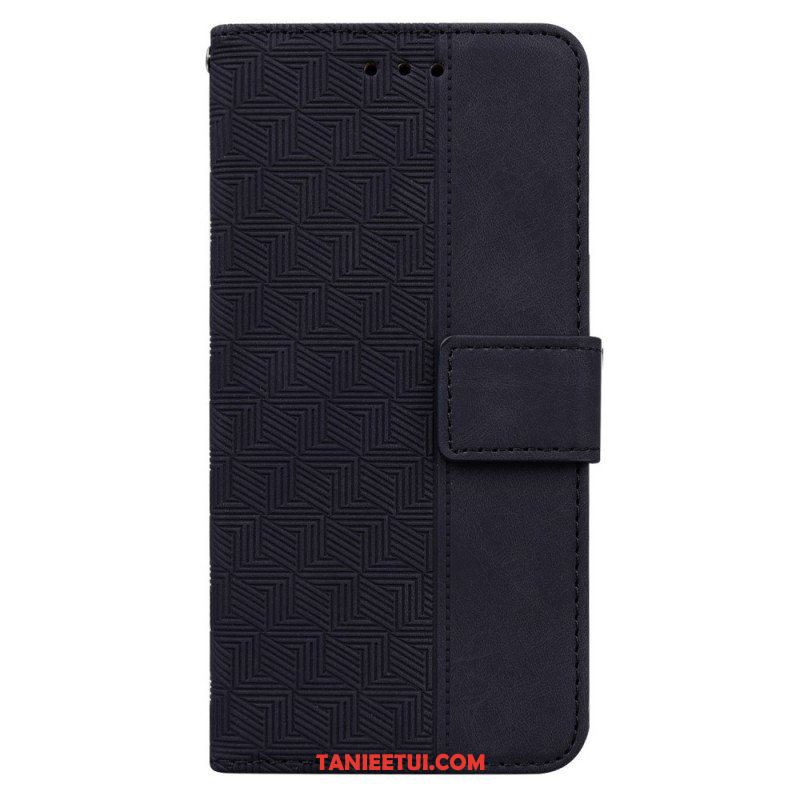 Etui Folio do Xiaomi Redmi Note 11 / 11S z Łańcuch Pasiasty Wzór