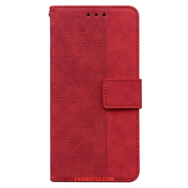 Etui Folio do Xiaomi Redmi Note 11 / 11S z Łańcuch Pasiasty Wzór