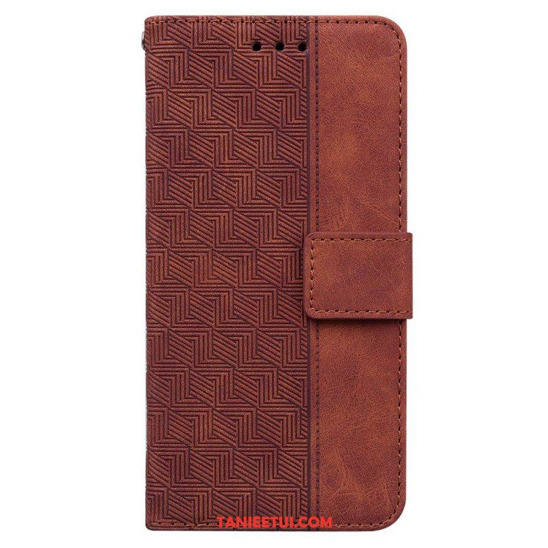 Etui Folio do Xiaomi Redmi Note 11 / 11S z Łańcuch Pasiasty Wzór