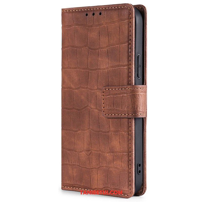 Etui Folio do Xiaomi Redmi Note 11 Pro / 11 Pro 5G Krokodyl Dotykający Skóry