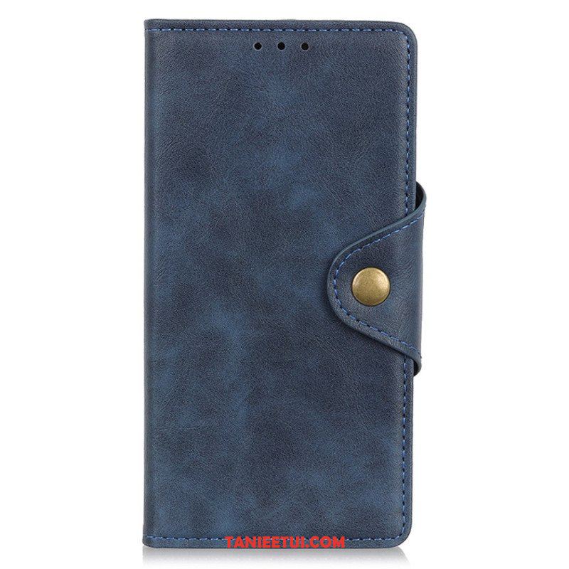 Etui Folio do Xiaomi Redmi Note 11 Pro Plus 5G Guzik Ze Sztucznej Skóry