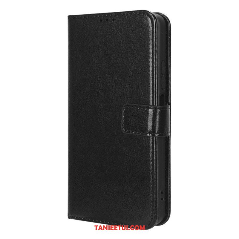 Etui Folio do Xiaomi Redmi Note 12 4G Błyszcząca Sztuczna Skóra