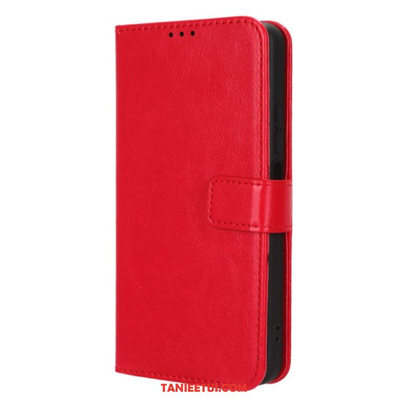 Etui Folio do Xiaomi Redmi Note 12 4G Błyszcząca Sztuczna Skóra