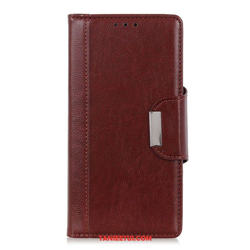 Etui Folio do Xiaomi Redmi Note 12 4G Zapięcie Srebrne