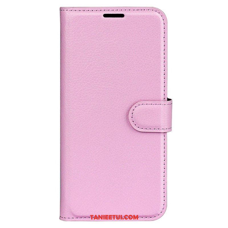 Etui Folio do Xiaomi Redmi Note 12 5G Klasyczny Efekt Skóry Liczi