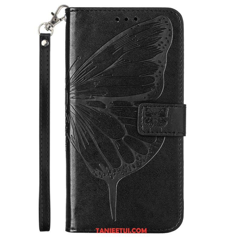 Etui Folio do Xiaomi Redmi Note 12 5G Kwiatowy Motyl