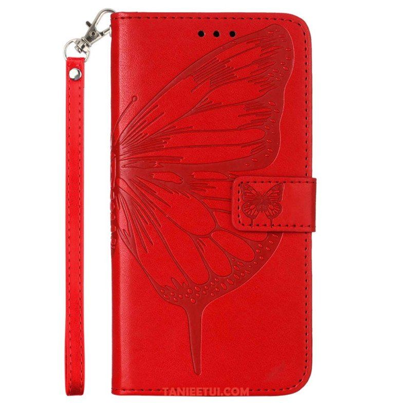 Etui Folio do Xiaomi Redmi Note 12 5G Kwiatowy Motyl