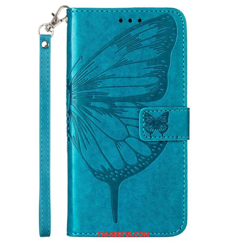 Etui Folio do Xiaomi Redmi Note 12 5G Kwiatowy Motyl