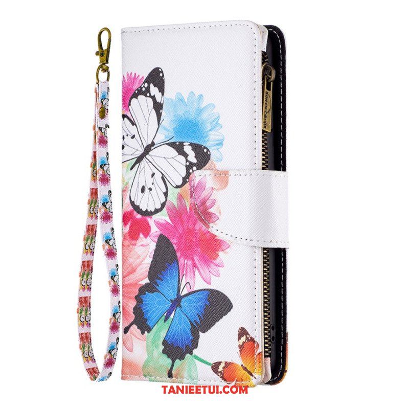 Etui Folio do Xiaomi Redmi Note 12 5G Portmonetka Motyle