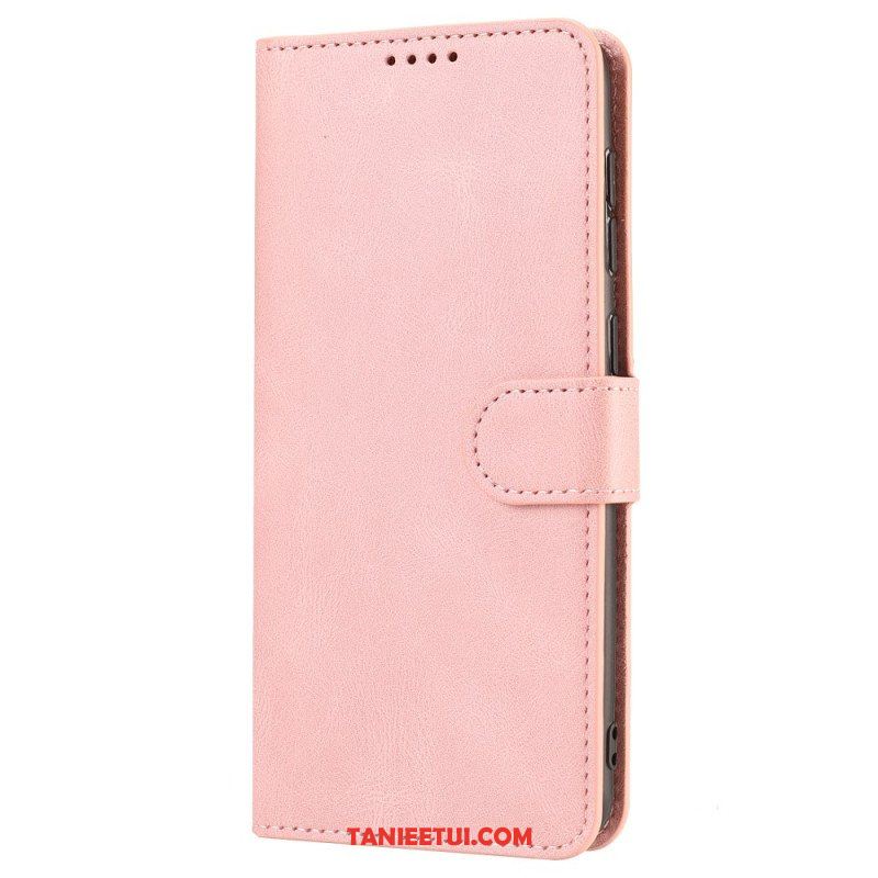 Etui Folio do Xiaomi Redmi Note 12 5G z Łańcuch Paski W Stylu Retro