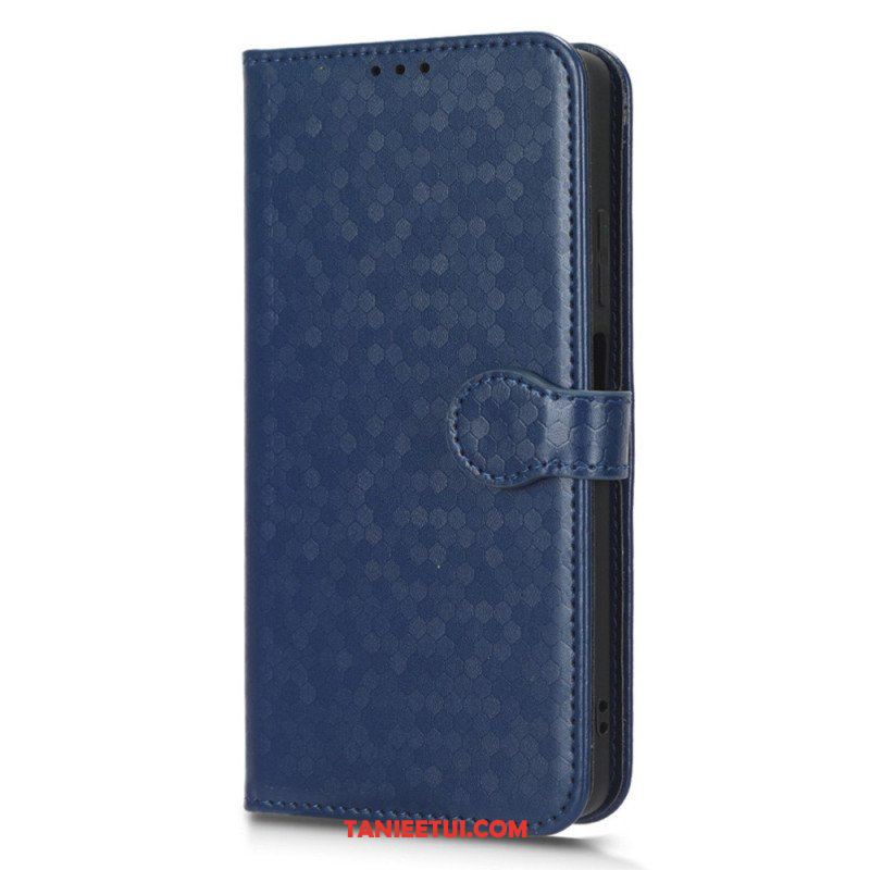 Etui Folio do Xiaomi Redmi Note 12 5G z Łańcuch Wzór 3d Na Ramiączkach