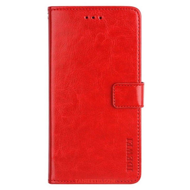 Etui Folio do Xiaomi Redmi Note 12 Pro Imitacja Skóry Idewei