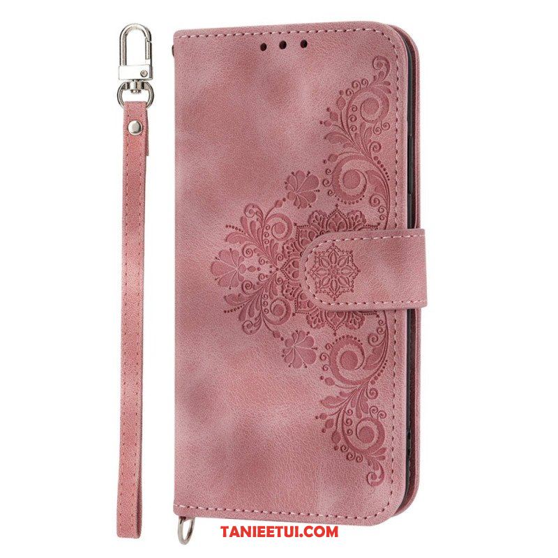 Etui Folio do Xiaomi Redmi Note 12 Pro Plus Mandala Ze Smyczą I Paskiem Na Ramię