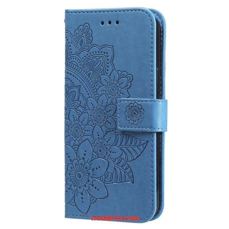 Etui Folio do Xiaomi Redmi Note 12 Pro Plus z Łańcuch Mandala Kwiatowa Na Pasku