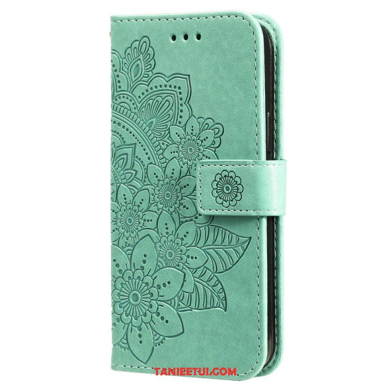 Etui Folio do Xiaomi Redmi Note 12 Pro Plus z Łańcuch Mandala Kwiatowa Na Pasku