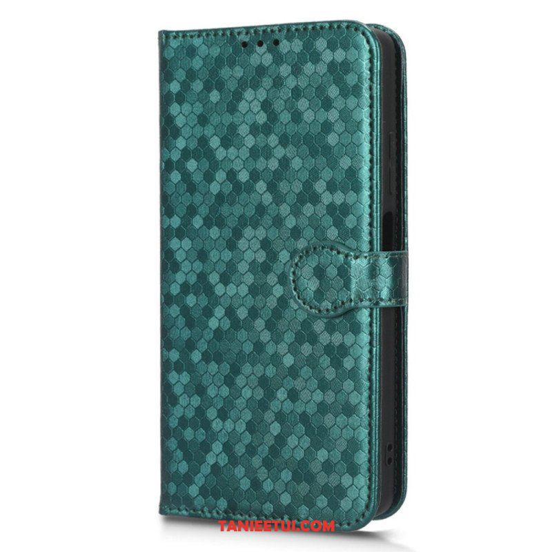 Etui Folio do Xiaomi Redmi Note 12 Pro Plus z Łańcuch Wzór 3d Na Ramiączkach