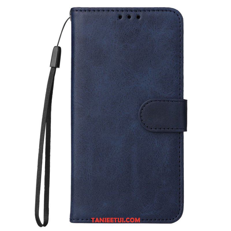 Etui Folio do Xiaomi Redmi Note 12 Pro Plus z Łańcuch Zwykły Z Paskiem