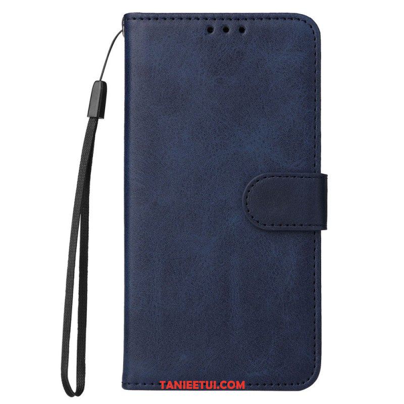 Etui Folio do Xiaomi Redmi Note 12 Pro z Łańcuch Zwykły Z Paskiem