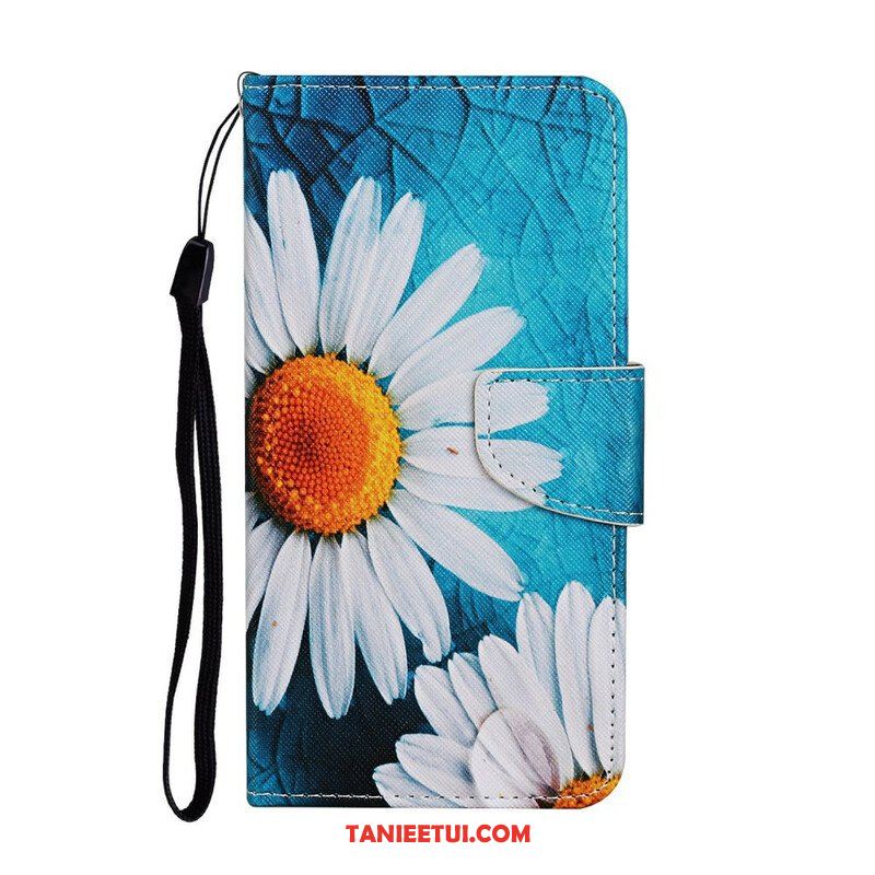 Etui Folio do iPhone 13 Pro Mistrzowskie Kwiaty Z Paskiem