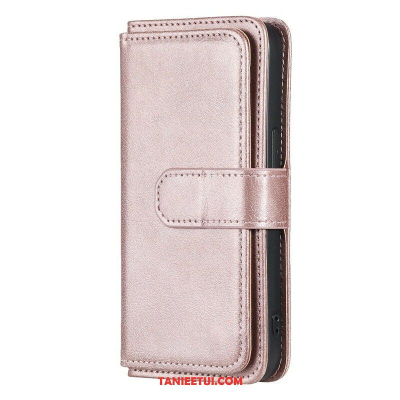 Etui Folio do iPhone 13 Pro Wielofunkcyjny Uchwyt Na 10 Kart