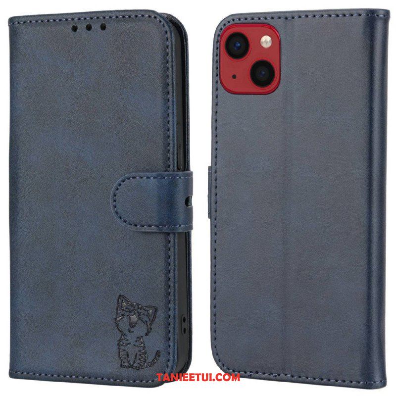 Etui Folio do iPhone 14 Plus Kotek