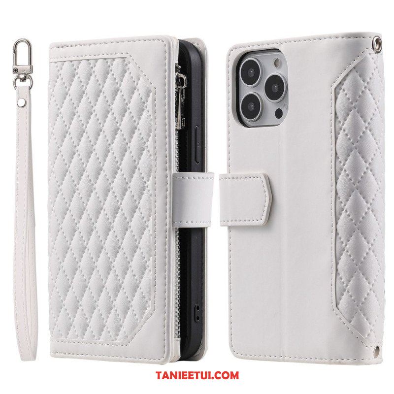 Etui Folio do iPhone 14 Plus Pikowany Styl