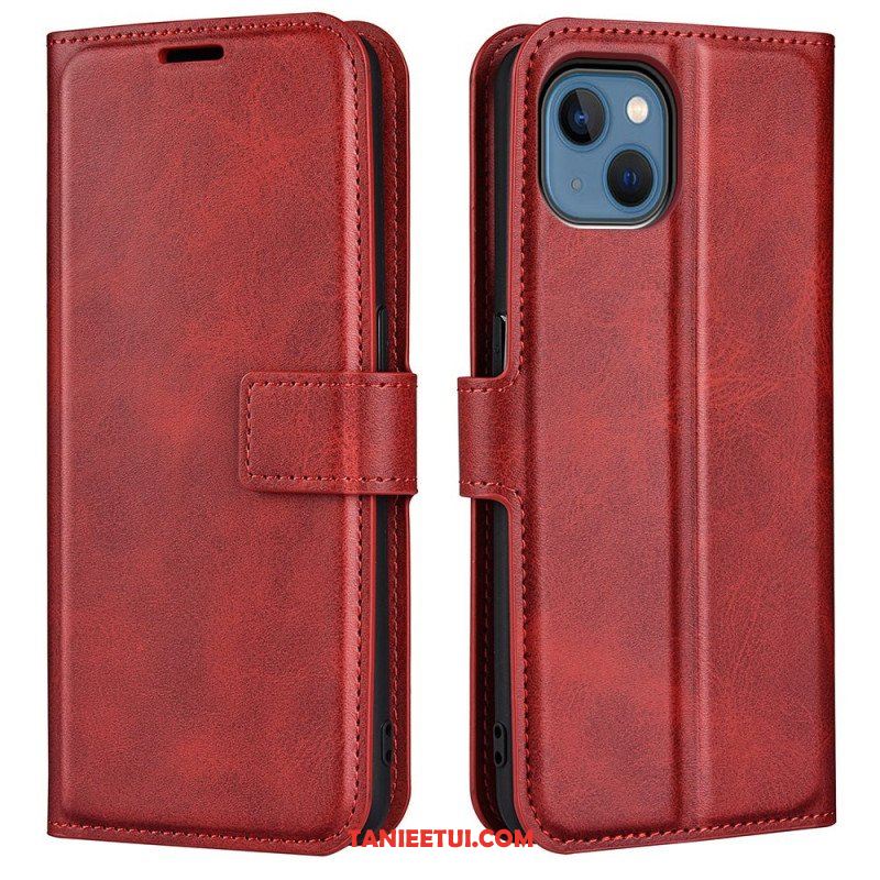 Etui Folio do iPhone 14 Plus Smukły Ekstremalny Efekt Skóry