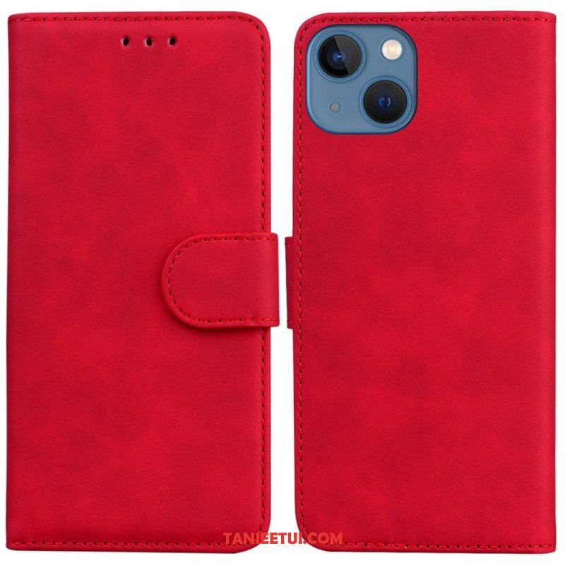 Etui Folio do iPhone 14 Plus Stylowa Skórzana Moda