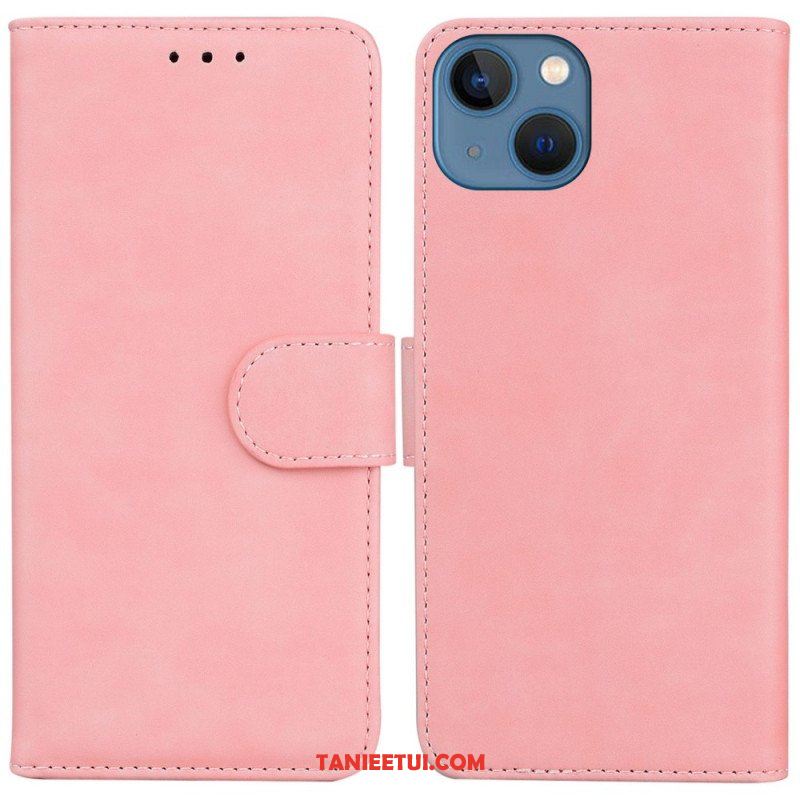 Etui Folio do iPhone 14 Plus Stylowa Skórzana Moda