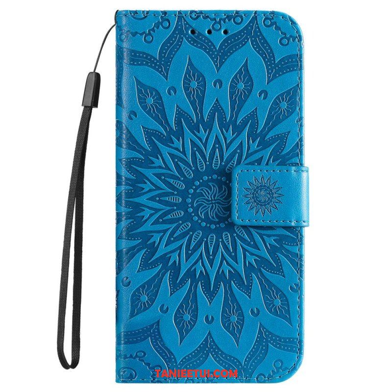 Etui Folio do iPhone 14 Pro Max Mandala Sun Ze Smyczą