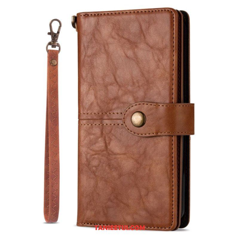 Etui Folio do iPhone 14 Pro Wielofunkcyjny W Stylu Vintage