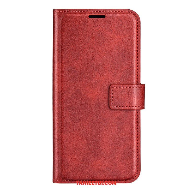 Etui Folio do iPhone 14 Rzemienna Tekstura