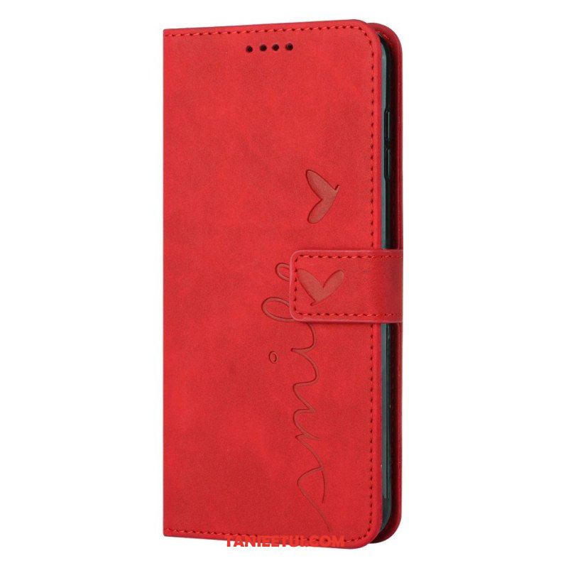 Etui Folio do iPhone 14 Uśmiech Ze Smyczą