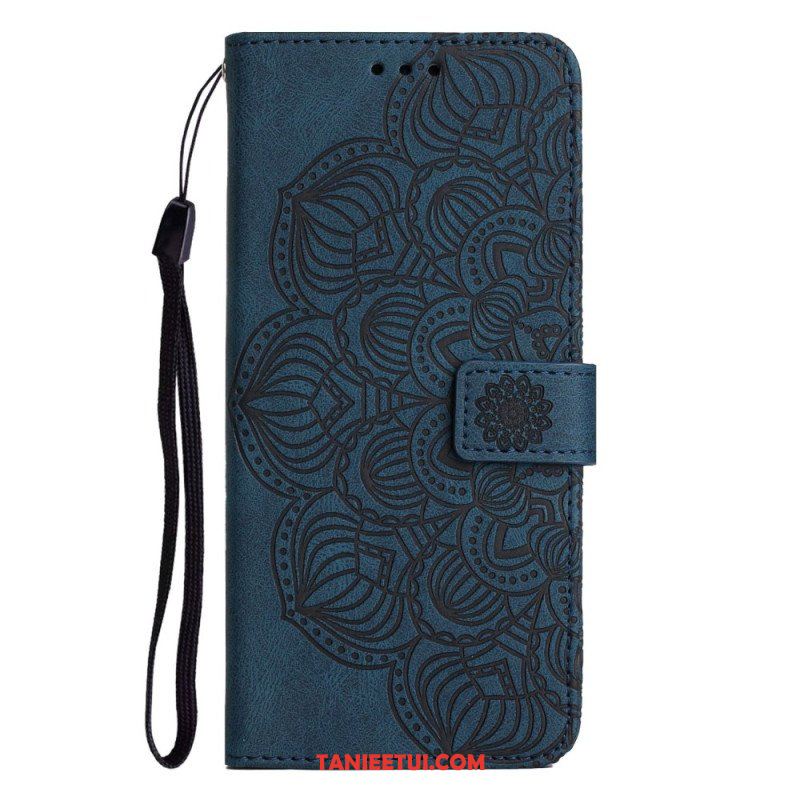 Etui Folio do iPhone 14 z Łańcuch Paskowata Mandala