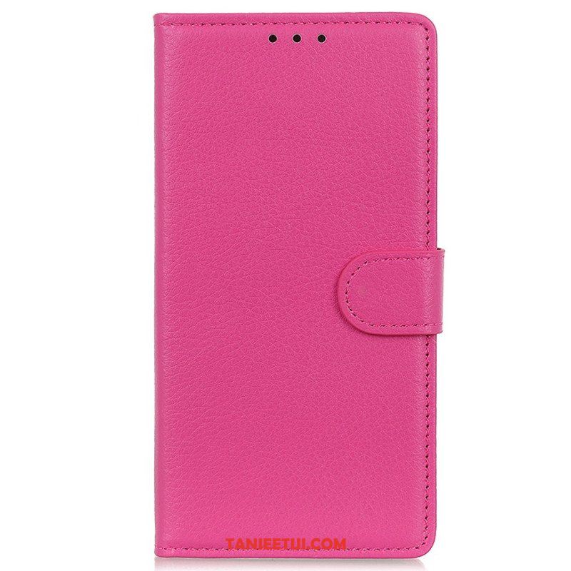 Etui Folio do iPhone 15 Plus Tradycyjna Sztuczna Skóra