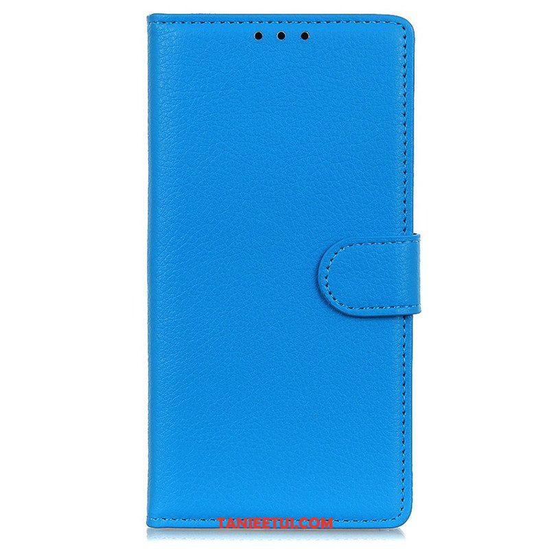 Etui Folio do iPhone 15 Plus Tradycyjna Sztuczna Skóra