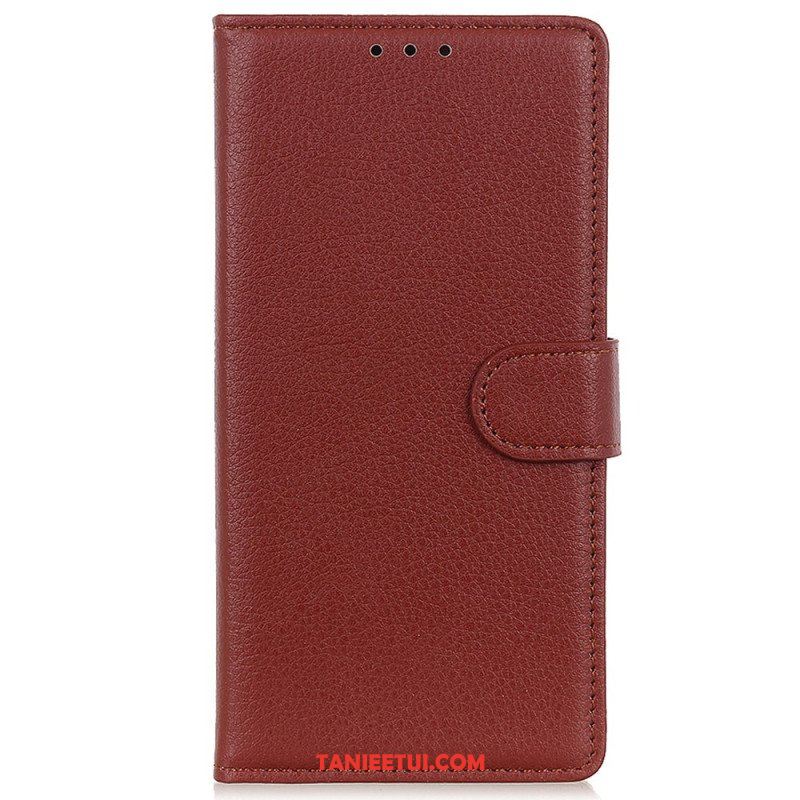 Etui Folio do iPhone 15 Plus Tradycyjna Sztuczna Skóra