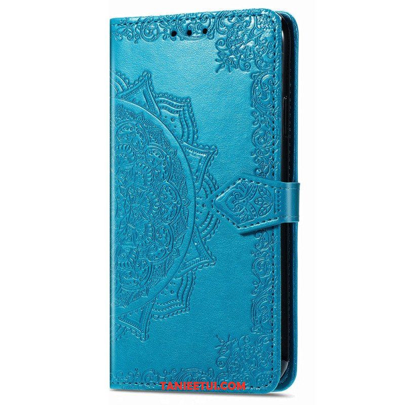 Etui Folio do iPhone 15 Pro Max z Łańcuch Barokowa Mandala Z Paskiem