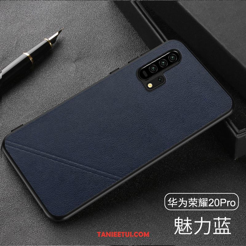 Etui Honor 20 Pro Anti-fall Moda Prawdziwa Skóra, Obudowa Honor 20 Pro Modna Marka All Inclusive Telefon Komórkowy Braun