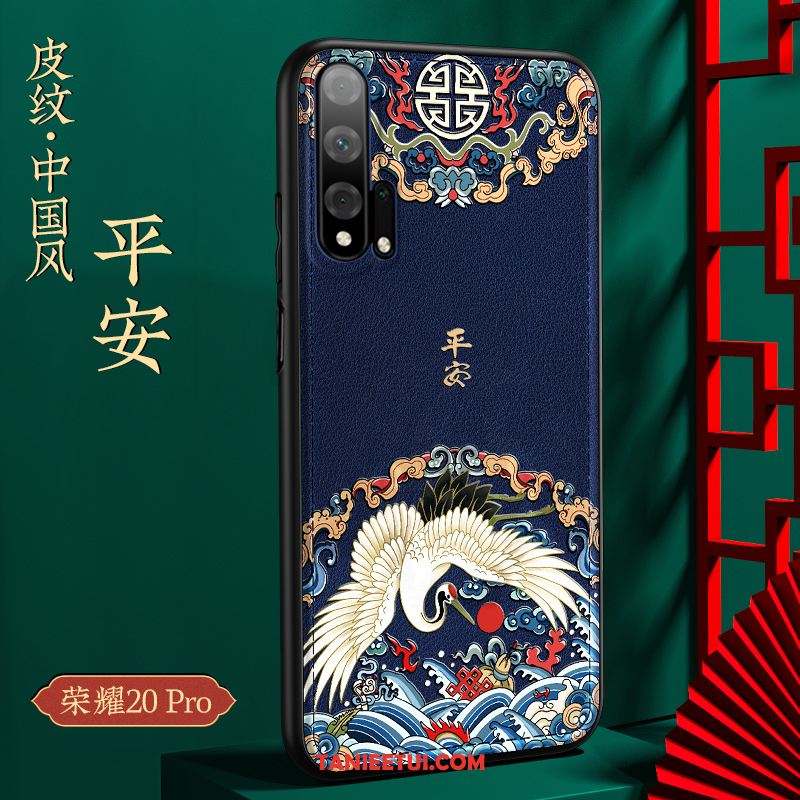 Etui Honor 20 Pro Relief Silikonowe Vintage, Pokrowce Honor 20 Pro Tendencja Chiński Styl Anti-fall