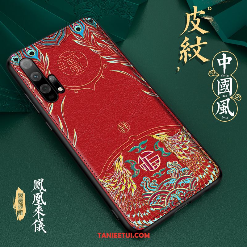 Etui Honor 20 Pro Relief Silikonowe Vintage, Pokrowce Honor 20 Pro Tendencja Chiński Styl Anti-fall