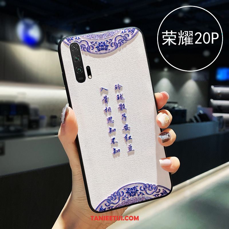 Etui Honor 20 Pro Telefon Komórkowy Jedwab Wzór, Obudowa Honor 20 Pro Anti-fall Miękki Silikonowe