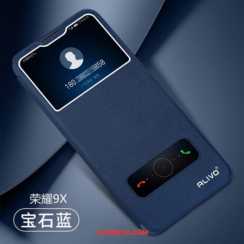 Etui Honor 9x Skórzany Futerał All Inclusive Silikonowe, Pokrowce Honor 9x Telefon Komórkowy Ochraniacz Anti-fall