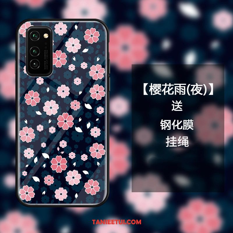 Etui Honor View30 Pro Anti-fall Ochraniacz Szkło, Futerał Honor View30 Pro Niebieski Sakura Telefon Komórkowy