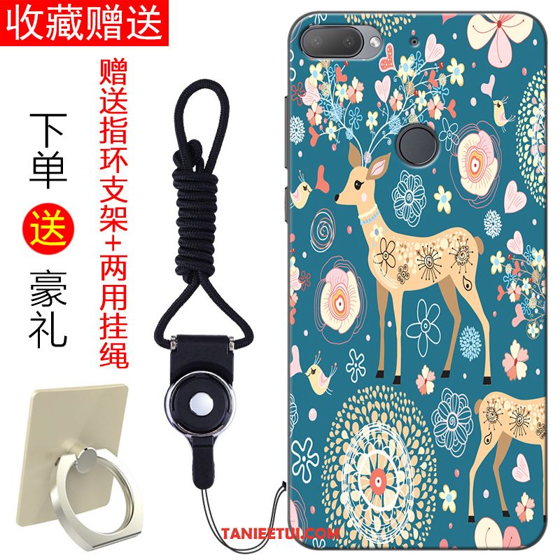 Etui Htc Desire 12+ Ochraniacz Miękki All Inclusive, Futerał Htc Desire 12+ Niebieski Tendencja Proste