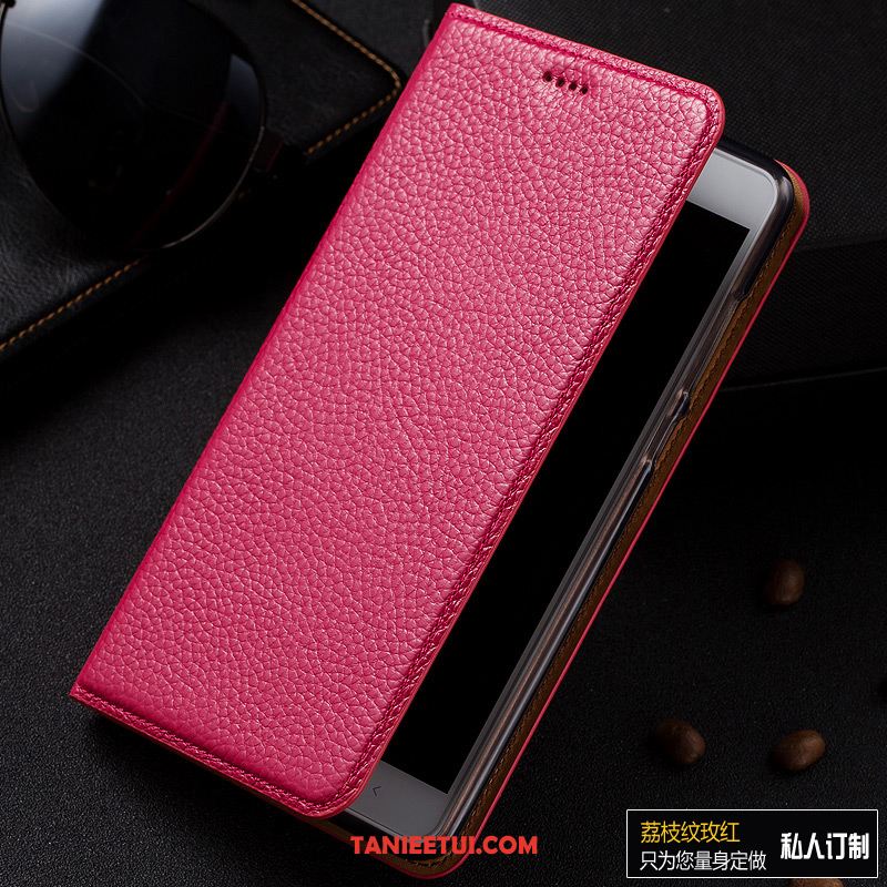 Etui Htc Desire 825 Litchi Ochraniacz Telefon Komórkowy, Futerał Htc Desire 825 Prawdziwa Skóra Skórzany Futerał Wzór Braun