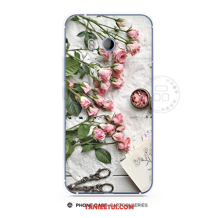 Etui Htc U11 All Inclusive Kwiaty Silikonowe, Futerał Htc U11 Telefon Komórkowy Różowy Osobowość