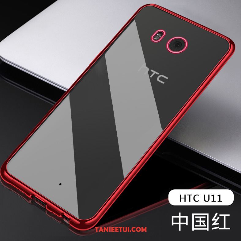 Etui Htc U11 Przezroczysty Silikonowe Telefon Komórkowy, Futerał Htc U11 Ochraniacz Miękki Czerwony