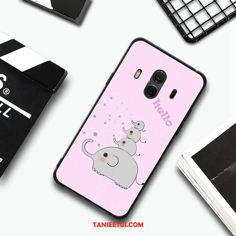 Etui Huawei Mate 10 Anti-fall Miękki Telefon Komórkowy, Futerał Huawei Mate 10 Czarny Relief Ochraniacz